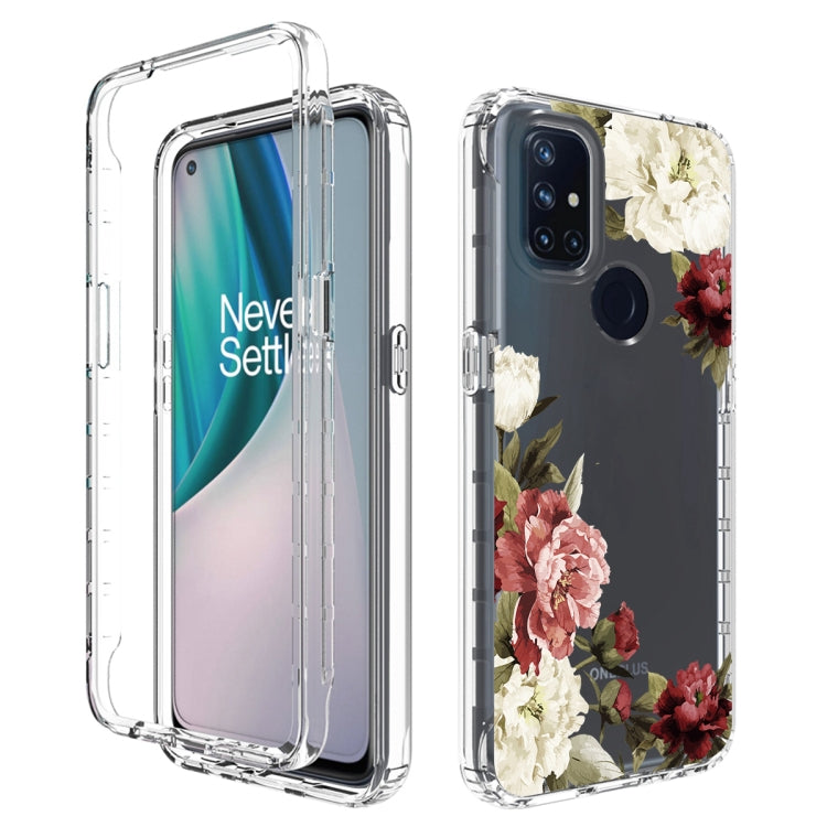 For OnePlus Nord N10 5G PC+TPU Transparent Painted Phone Case