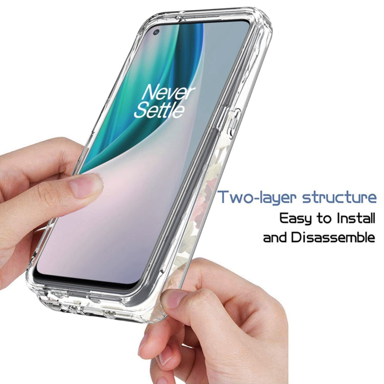 For OnePlus Nord N10 5G PC+TPU Transparent Painted Phone Case