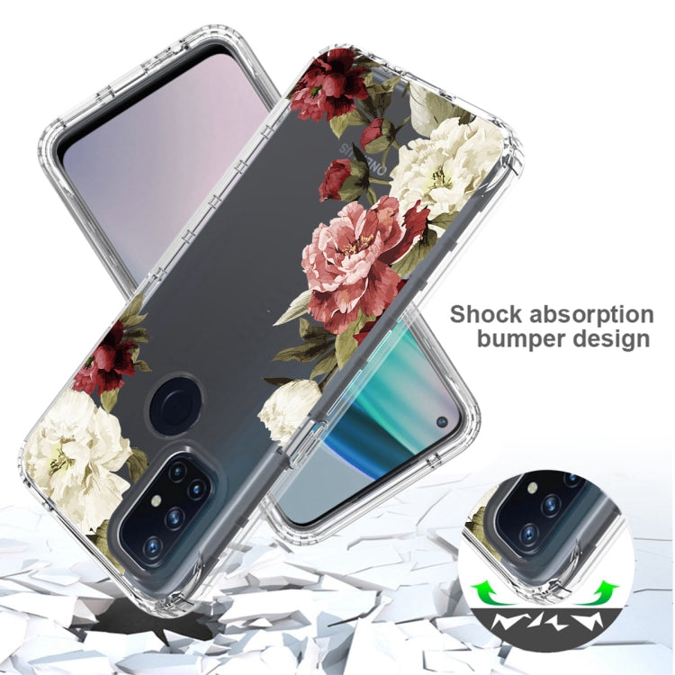 For OnePlus Nord N10 5G PC+TPU Transparent Painted Phone Case