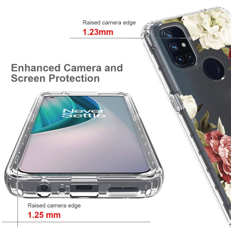 For OnePlus Nord N10 5G PC+TPU Transparent Painted Phone Case