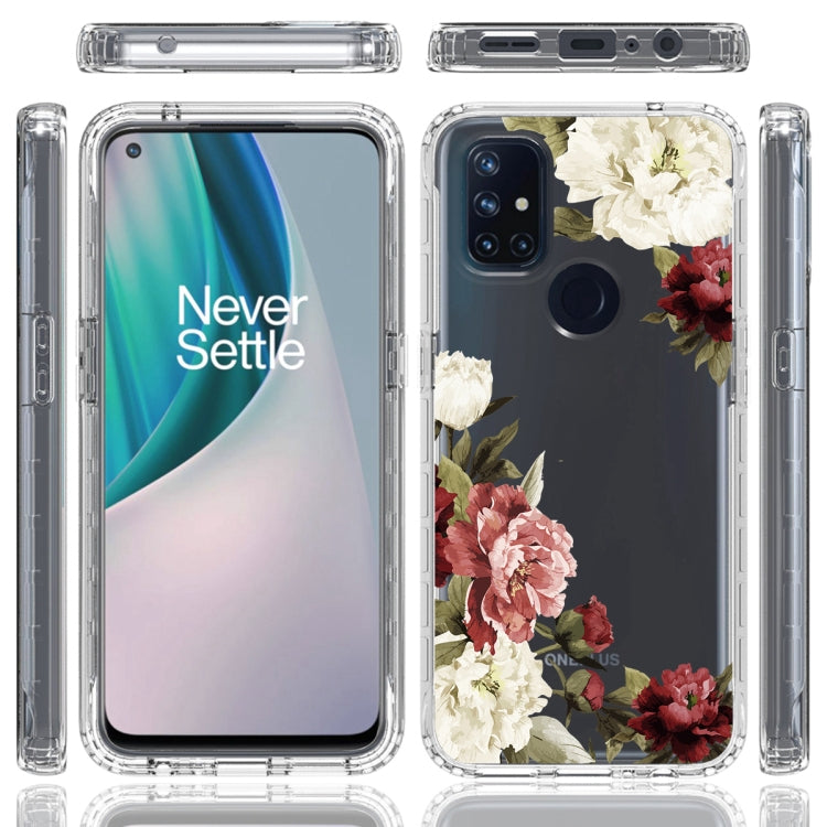 For OnePlus Nord N10 5G PC+TPU Transparent Painted Phone Case