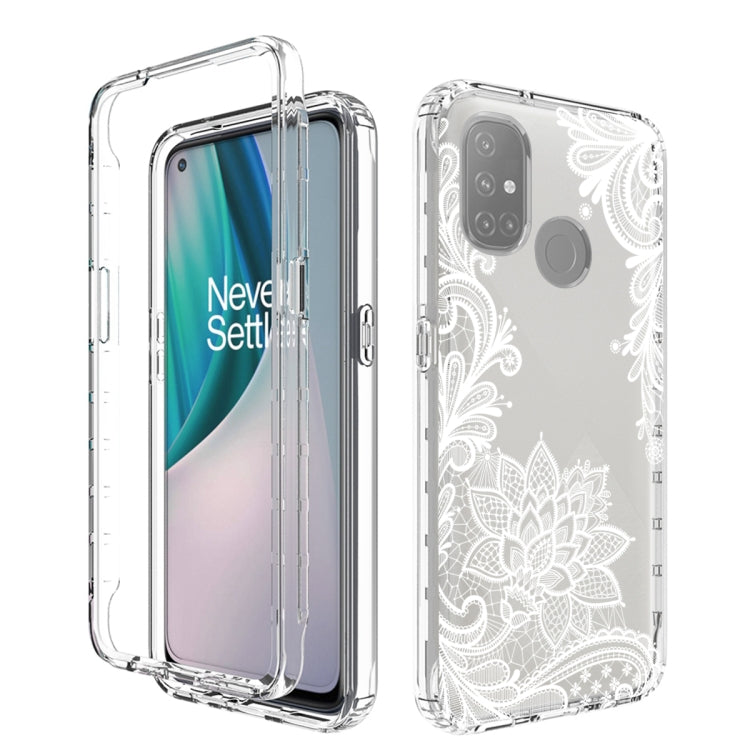 For OnePlus Nord N10 5G PC+TPU Transparent Painted Phone Case