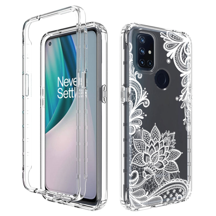 For OnePlus Nord N10 5G PC+TPU Transparent Painted Phone Case