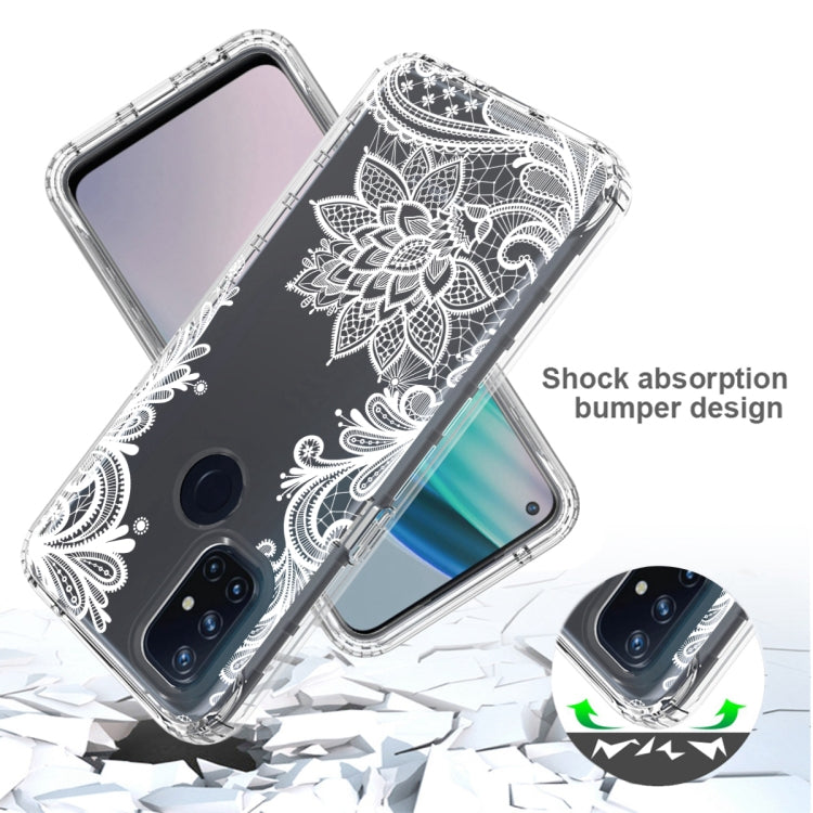 For OnePlus Nord N10 5G PC+TPU Transparent Painted Phone Case