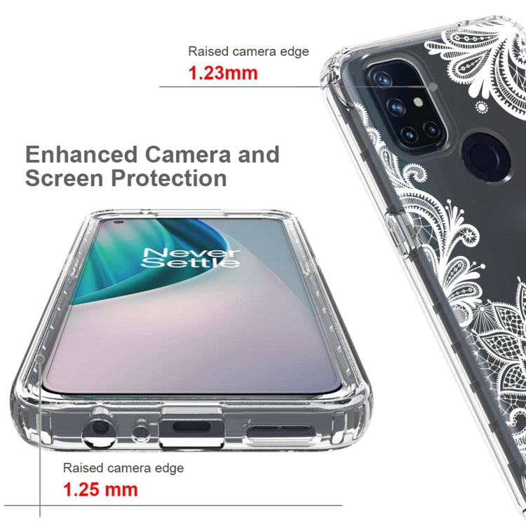 For OnePlus Nord N10 5G PC+TPU Transparent Painted Phone Case