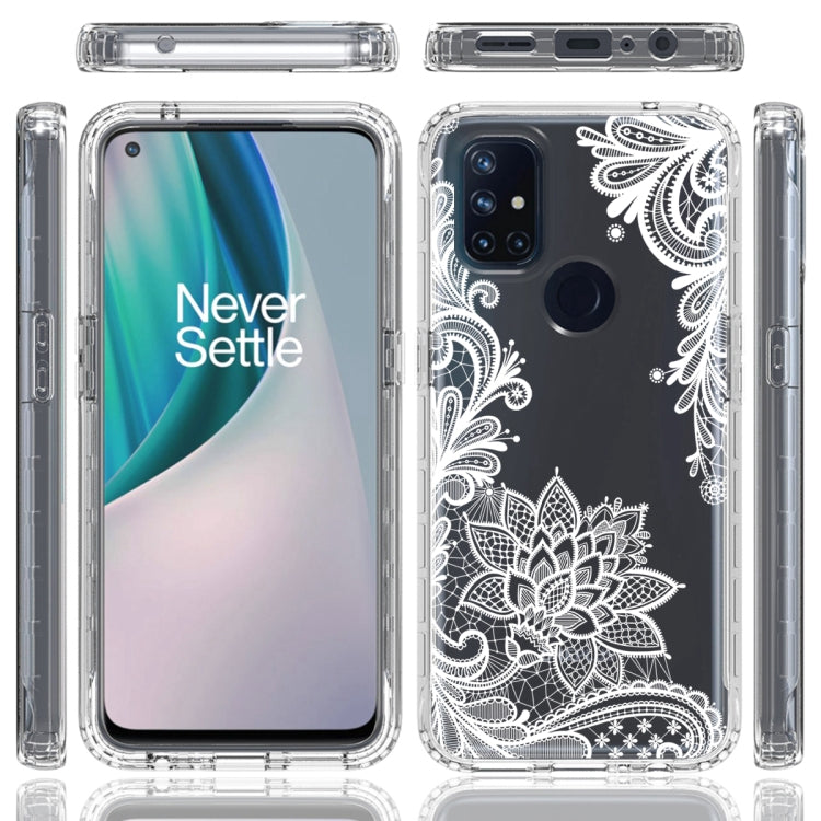 For OnePlus Nord N10 5G PC+TPU Transparent Painted Phone Case