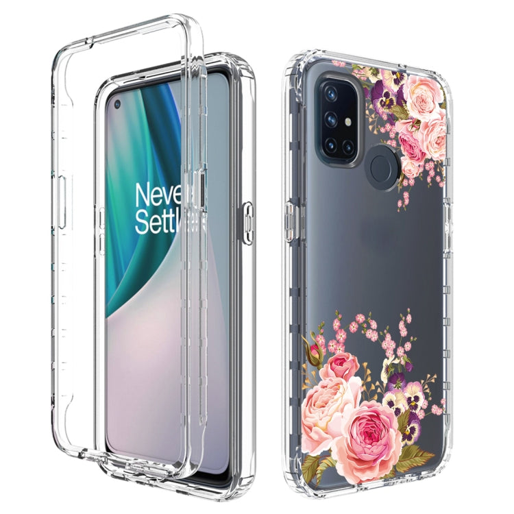 For OnePlus Nord N10 5G PC+TPU Transparent Painted Phone Case