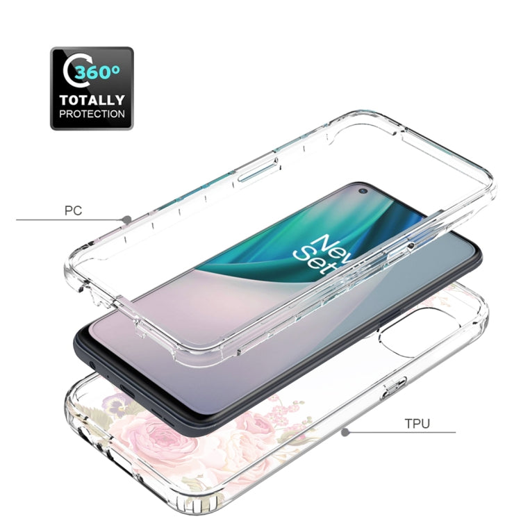 For OnePlus Nord N10 5G PC+TPU Transparent Painted Phone Case