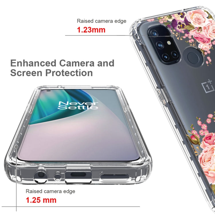 For OnePlus Nord N10 5G PC+TPU Transparent Painted Phone Case