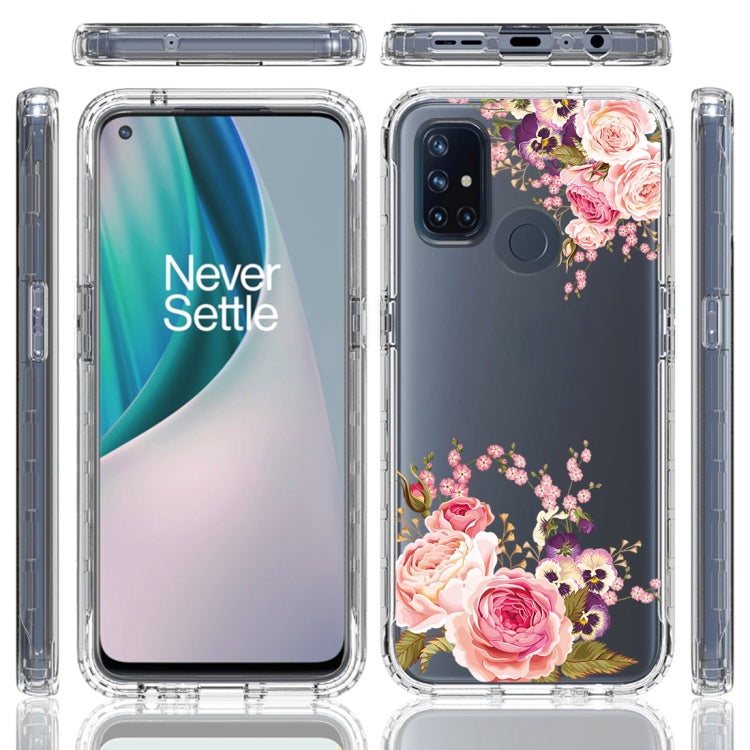 For OnePlus Nord N10 5G PC+TPU Transparent Painted Phone Case