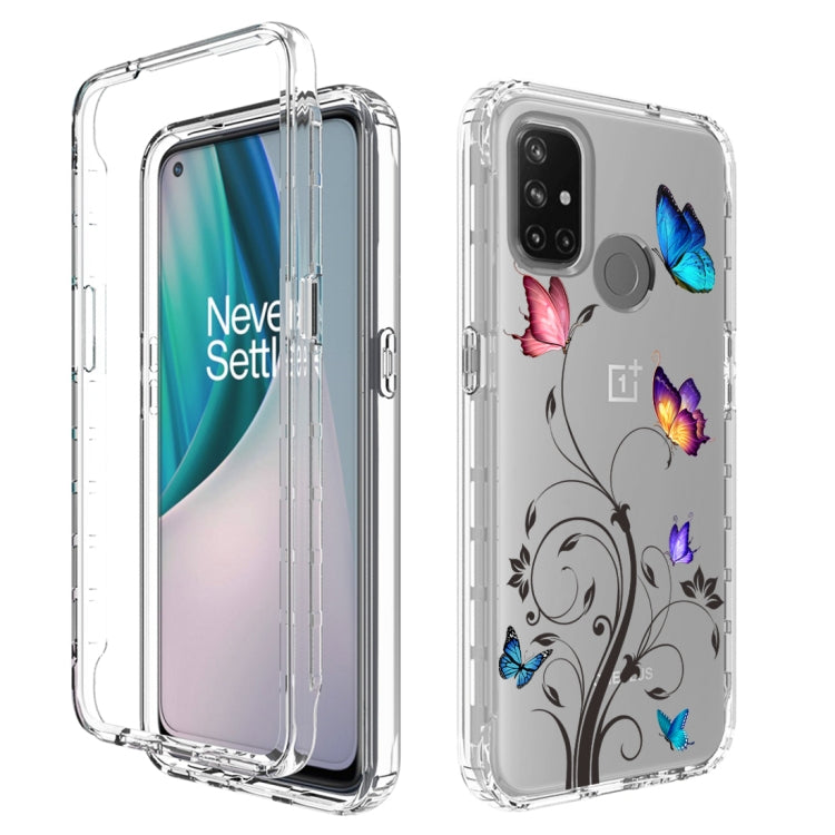 For OnePlus Nord N10 5G PC+TPU Transparent Painted Phone Case