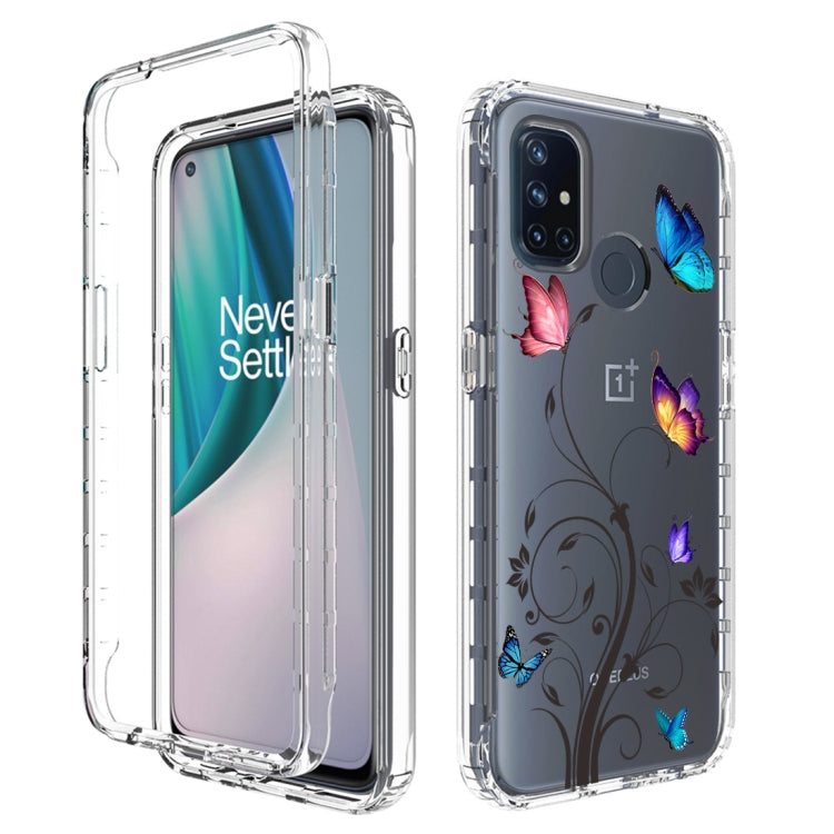 For OnePlus Nord N10 5G PC+TPU Transparent Painted Phone Case