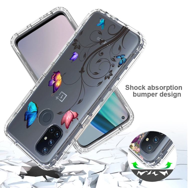 For OnePlus Nord N10 5G PC+TPU Transparent Painted Phone Case