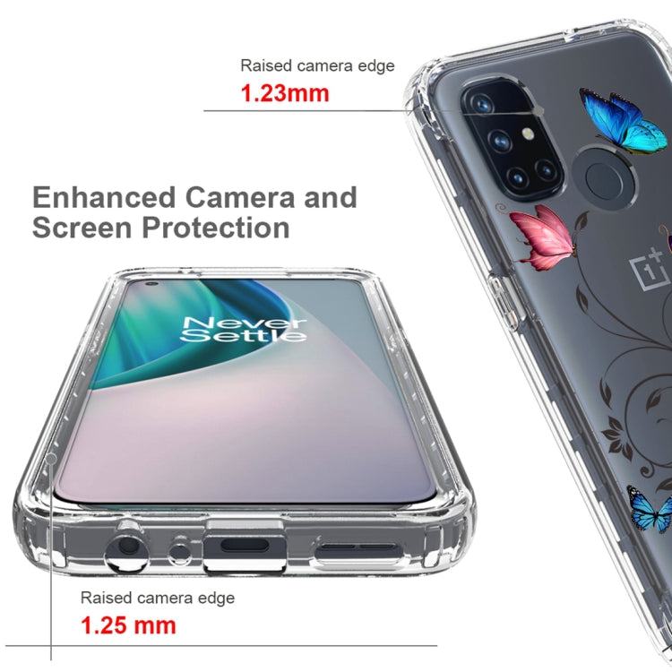 For OnePlus Nord N10 5G PC+TPU Transparent Painted Phone Case