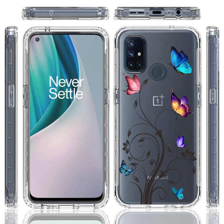 For OnePlus Nord N10 5G PC+TPU Transparent Painted Phone Case