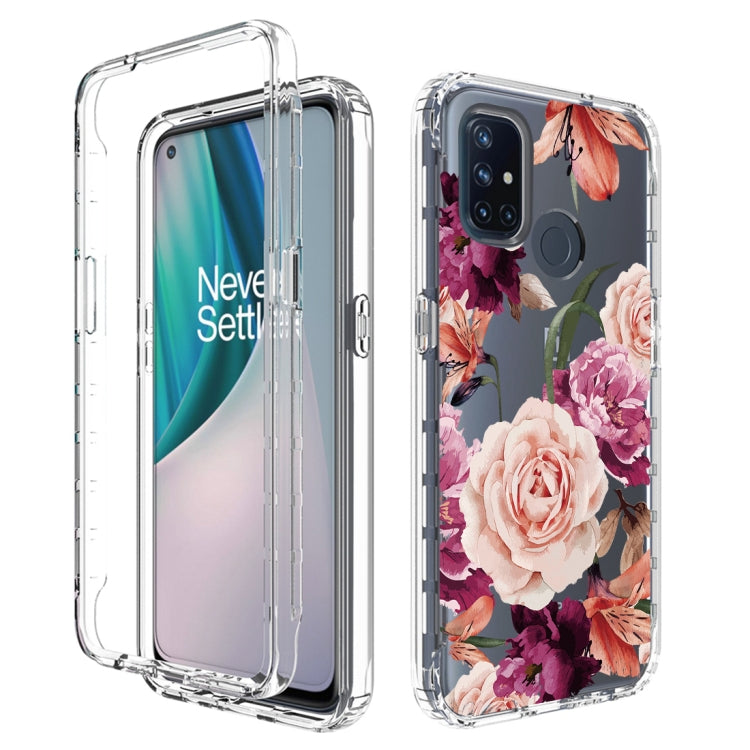 For OnePlus Nord N10 5G PC+TPU Transparent Painted Phone Case