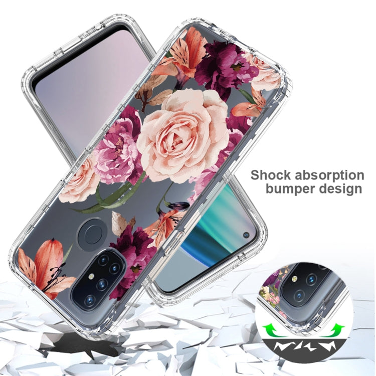 For OnePlus Nord N10 5G PC+TPU Transparent Painted Phone Case