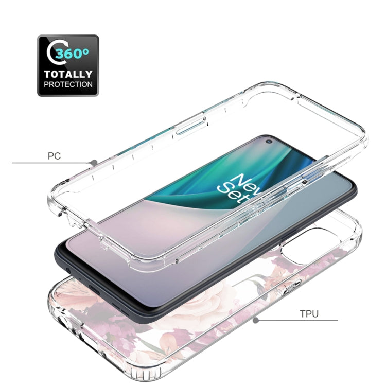 For OnePlus Nord N10 5G PC+TPU Transparent Painted Phone Case