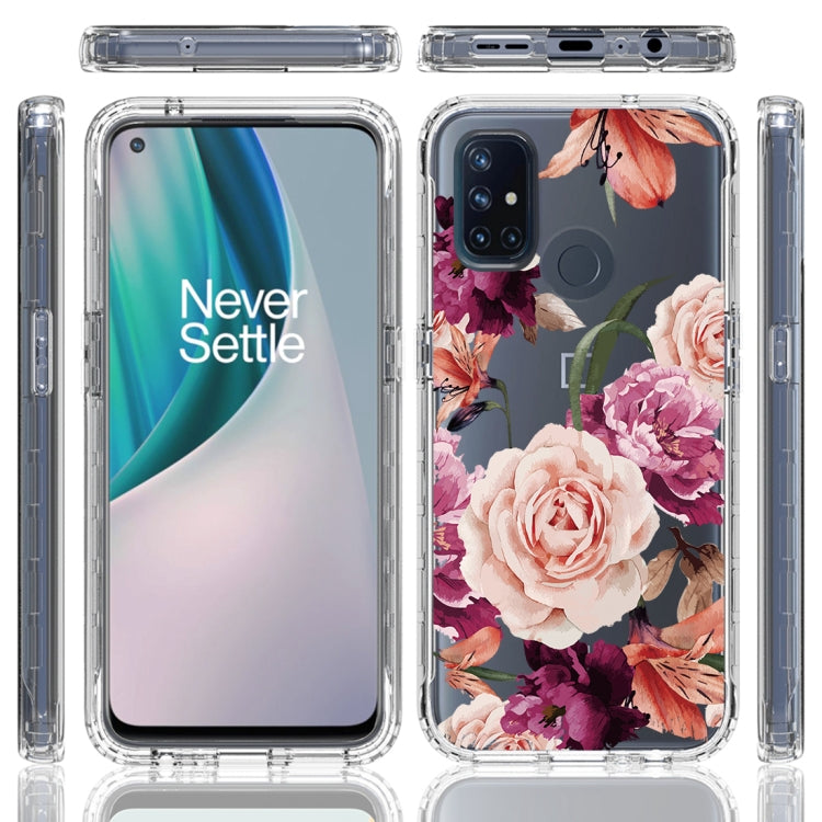 For OnePlus Nord N10 5G PC+TPU Transparent Painted Phone Case