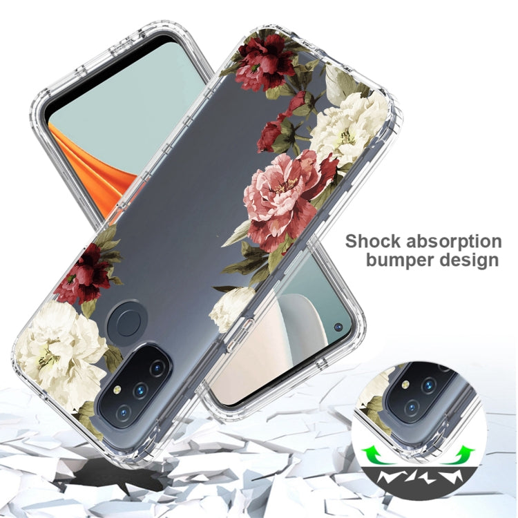 For OnePlus Nord N100 PC+TPU Transparent Painted Phone Case