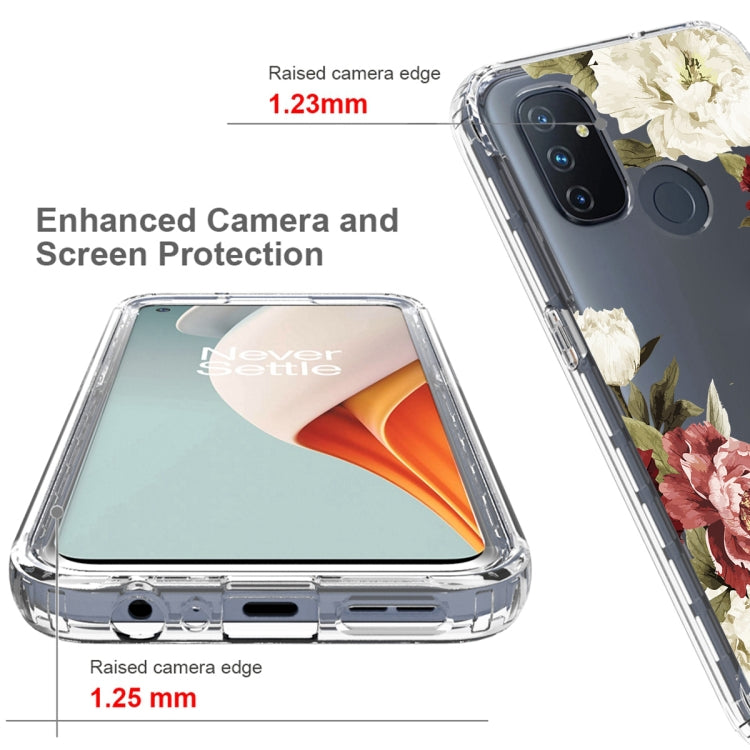 For OnePlus Nord N100 PC+TPU Transparent Painted Phone Case