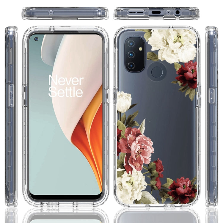 For OnePlus Nord N100 PC+TPU Transparent Painted Phone Case