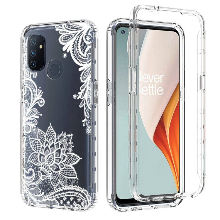 For OnePlus Nord N100 PC+TPU Transparent Painted Phone Case