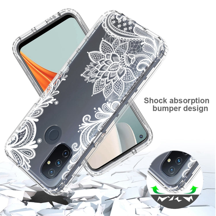 For OnePlus Nord N100 PC+TPU Transparent Painted Phone Case