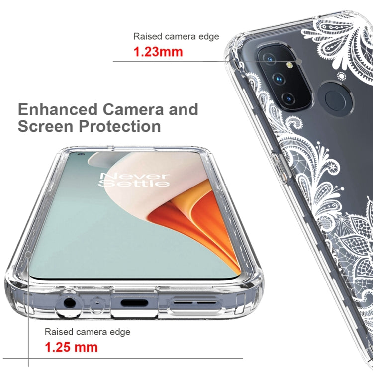 For OnePlus Nord N100 PC+TPU Transparent Painted Phone Case