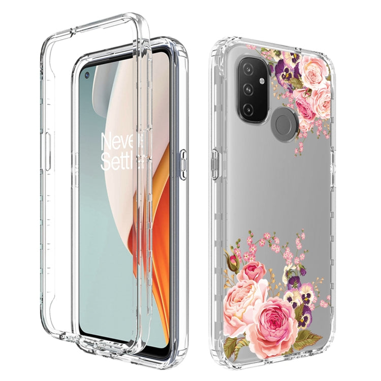 For OnePlus Nord N100 PC+TPU Transparent Painted Phone Case