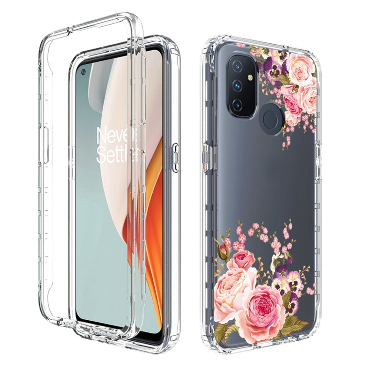 For OnePlus Nord N100 PC+TPU Transparent Painted Phone Case