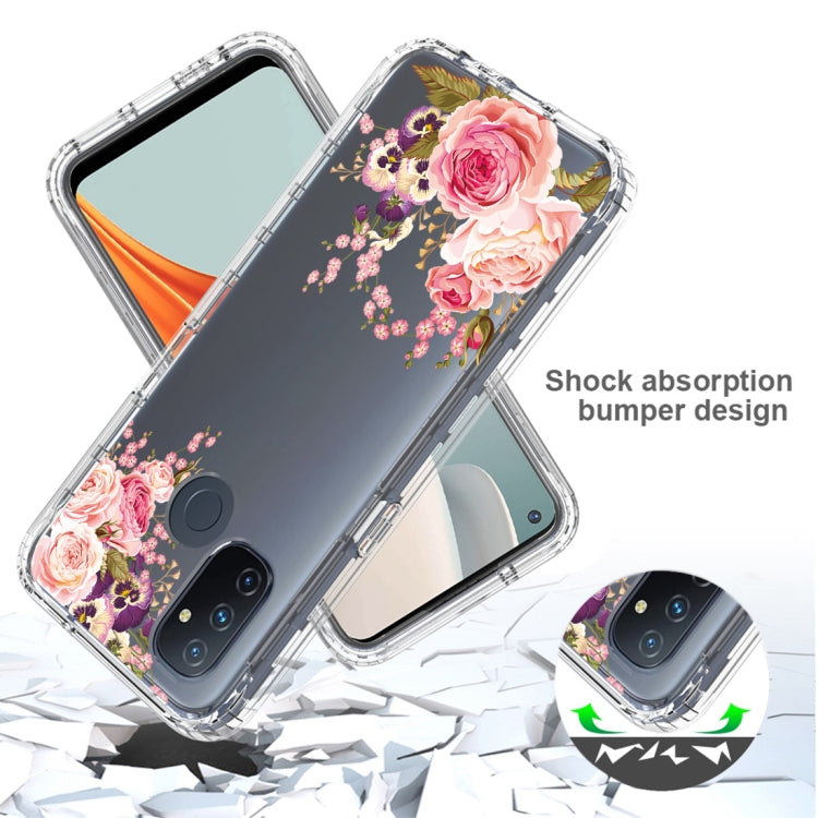 For OnePlus Nord N100 PC+TPU Transparent Painted Phone Case