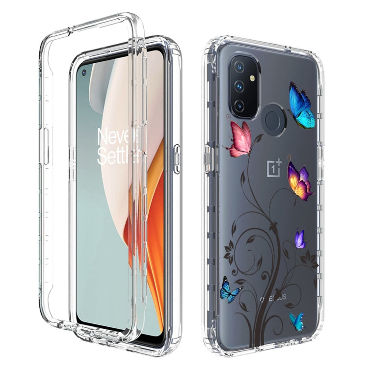 For OnePlus Nord N100 PC+TPU Transparent Painted Phone Case