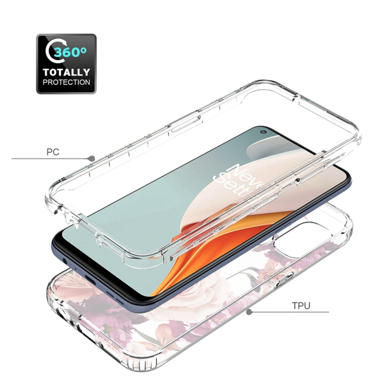 For OnePlus Nord N100 PC+TPU Transparent Painted Phone Case