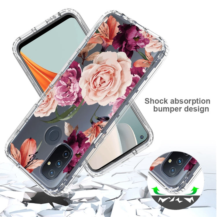 For OnePlus Nord N100 PC+TPU Transparent Painted Phone Case