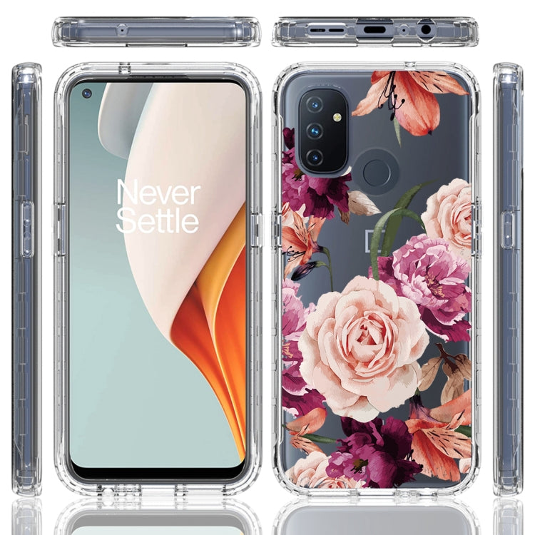 For OnePlus Nord N100 PC+TPU Transparent Painted Phone Case
