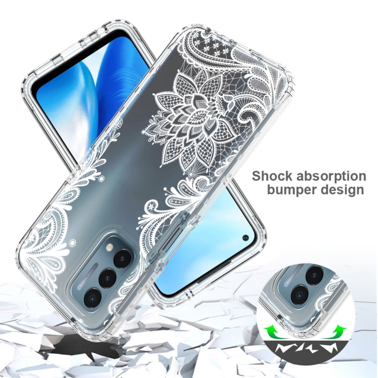 For OnePlus Nord N200 5G PC+TPU Transparent Painted Phone Case