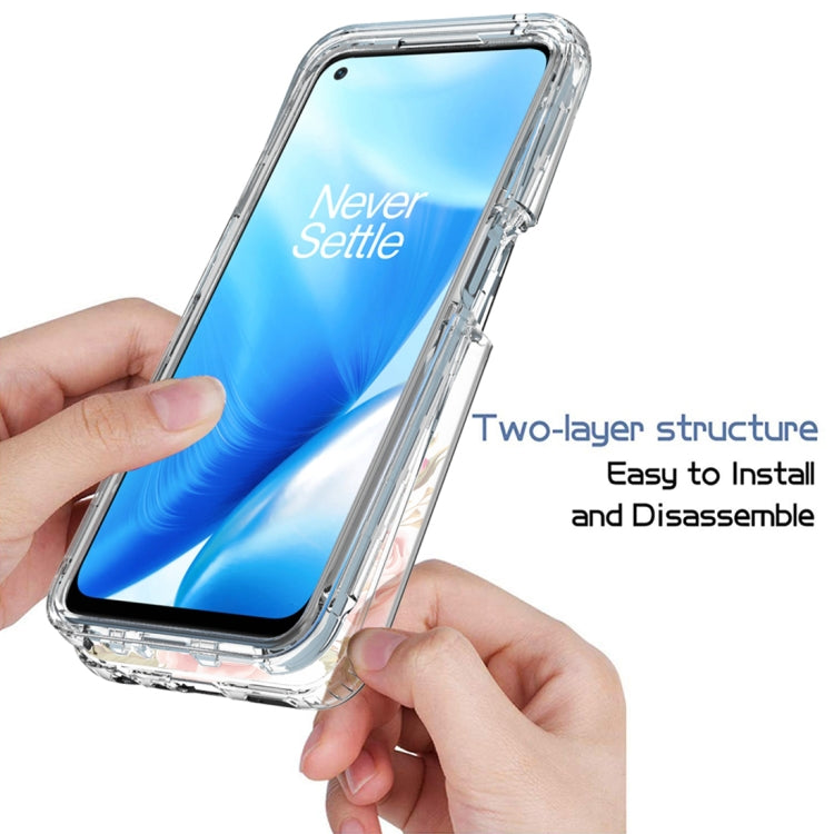 For OnePlus Nord N200 5G PC+TPU Transparent Painted Phone Case