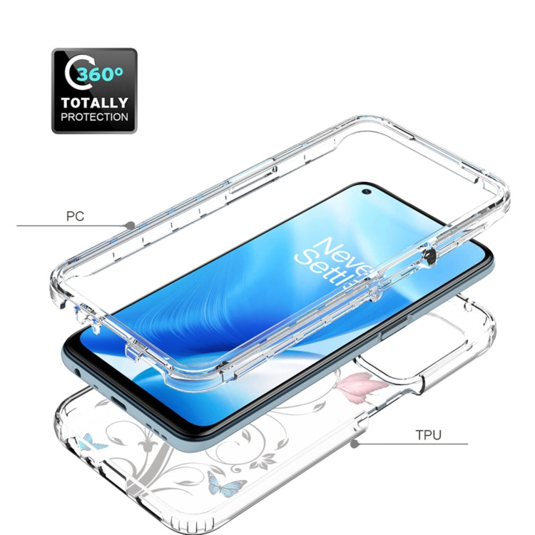 For OnePlus Nord N200 5G PC+TPU Transparent Painted Phone Case