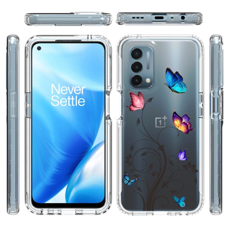 For OnePlus Nord N200 5G PC+TPU Transparent Painted Phone Case