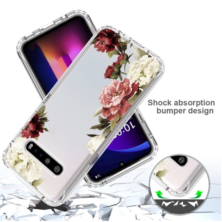 For LG V60 ThinQ 5G PC+TPU Transparent Painted Phone Case