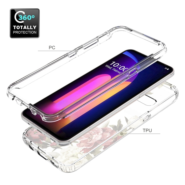 For LG V60 ThinQ 5G PC+TPU Transparent Painted Phone Case