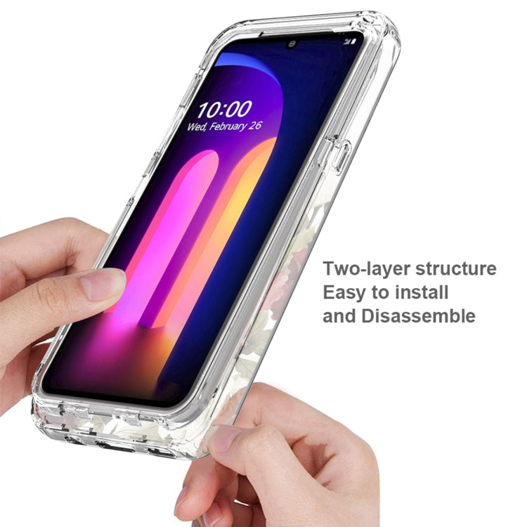 For LG V60 ThinQ 5G PC+TPU Transparent Painted Phone Case