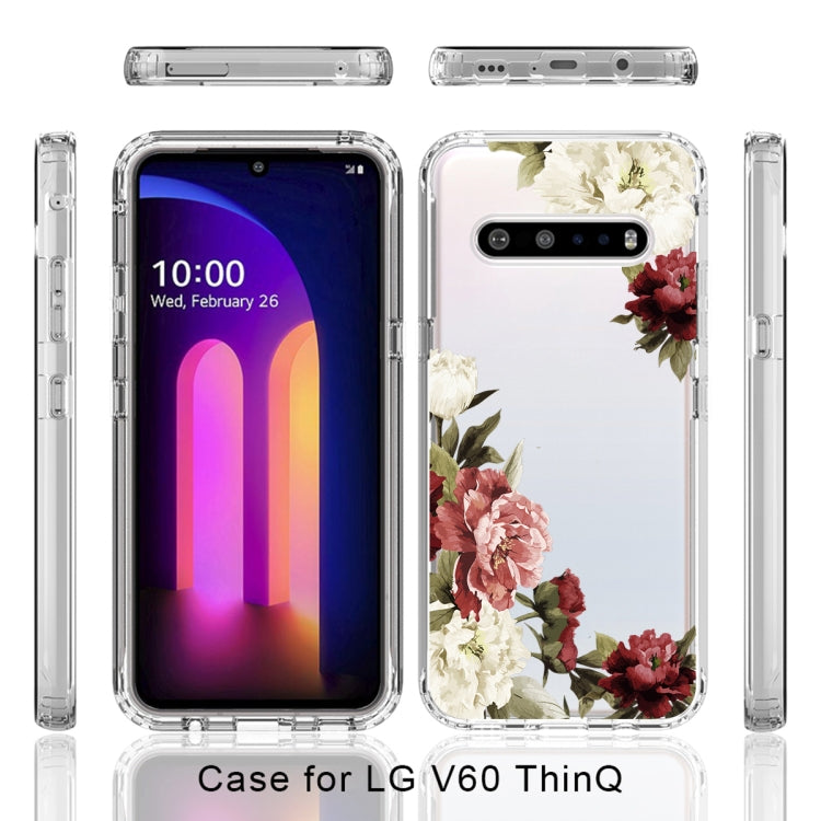 For LG V60 ThinQ 5G PC+TPU Transparent Painted Phone Case