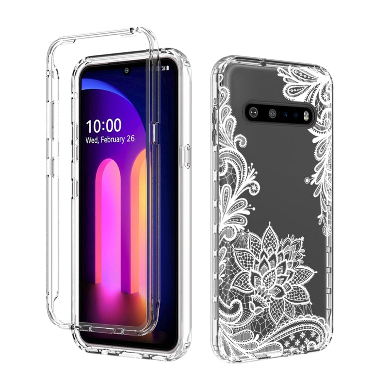 For LG V60 ThinQ 5G PC+TPU Transparent Painted Phone Case