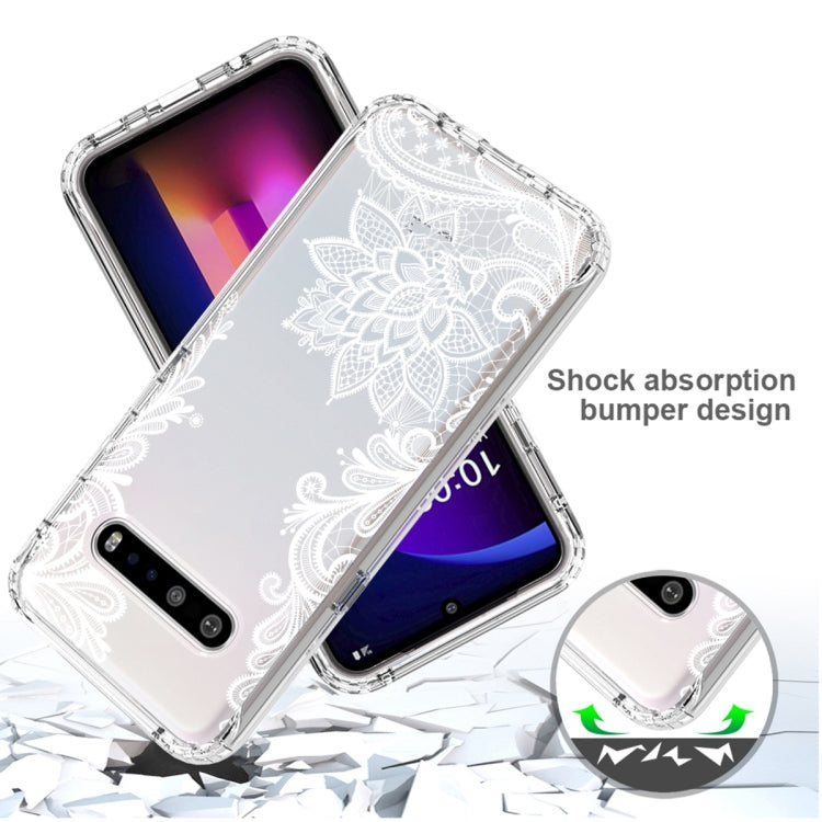For LG V60 ThinQ 5G PC+TPU Transparent Painted Phone Case