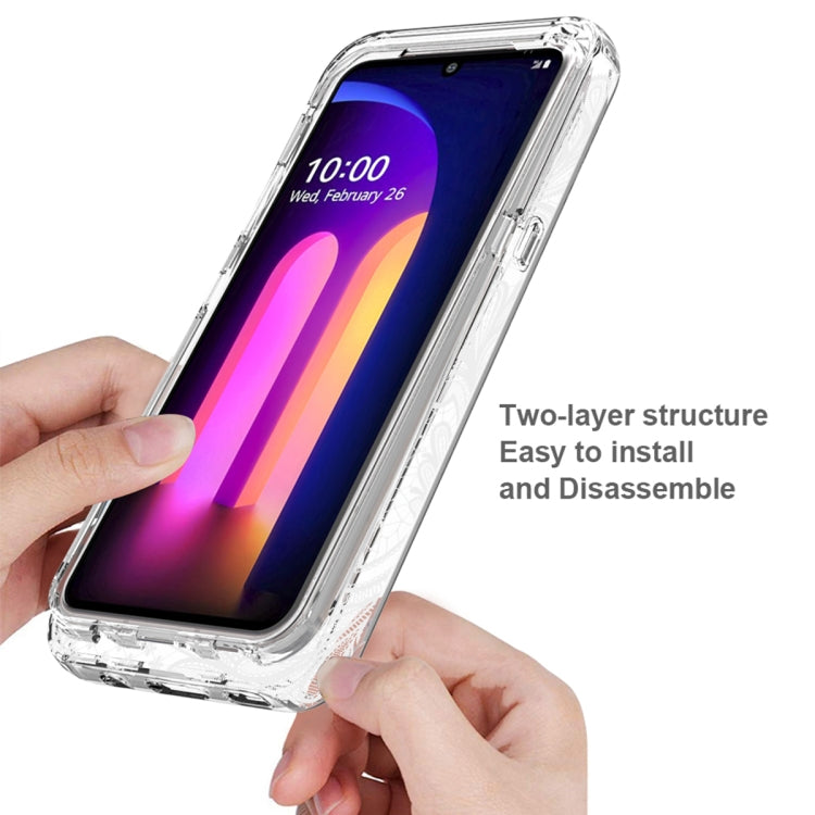 For LG V60 ThinQ 5G PC+TPU Transparent Painted Phone Case