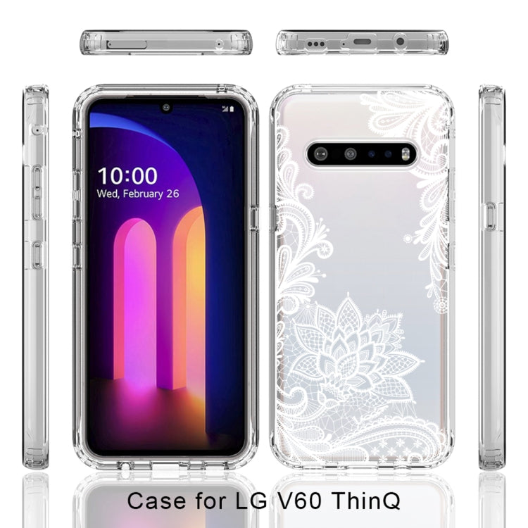 For LG V60 ThinQ 5G PC+TPU Transparent Painted Phone Case