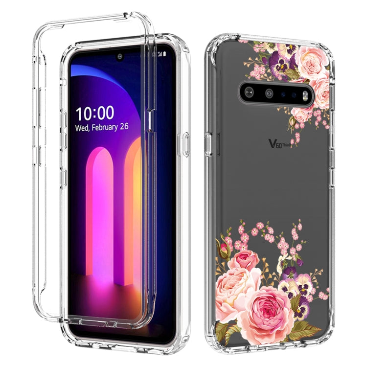 For LG V60 ThinQ 5G PC+TPU Transparent Painted Phone Case
