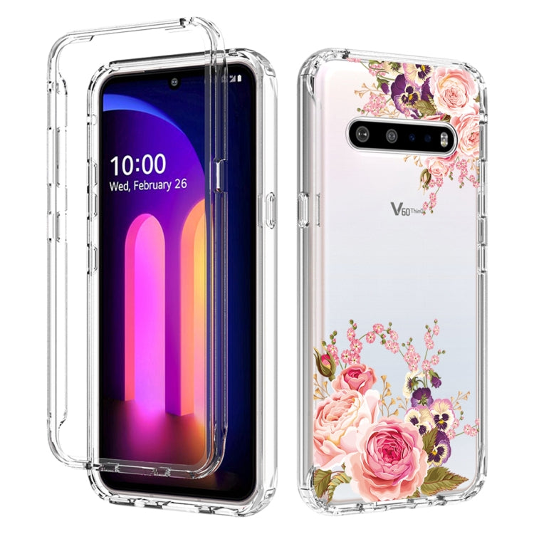 For LG V60 ThinQ 5G PC+TPU Transparent Painted Phone Case